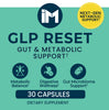 IM GLP Reset | Gut & Metabolic Support | Probiotics Akkermansia & Bifidobacterium Breve | Riboflavin B2, Mangosteen, Berberine & Resveratrol | Daily Digestive Wellness Capsules