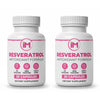 IM Resveratrol - 2 Bottles - Antioxidant Formula with Magnesium & Lemongrass for Healthy Fitness and Beauty - Supplement