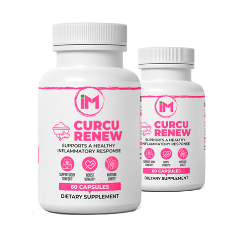 IM CurcuRenew - 2 Bottles | Turmeric & Curcumin Supplement with BioPerine | Joint, Body Comfort & Healthy Inflammatory Response Support