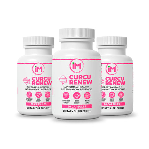 IM CurcuRenew - 3 Bottles | Turmeric & Curcumin Supplement with BioPerine | Joint, Body Comfort & Healthy Inflammatory Response Support
