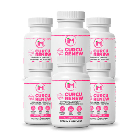 IM CurcuRenew - 6 Bottles | Turmeric & Curcumin Supplement with BioPerine | Joint, Body Comfort & Healthy Inflammatory Response Support