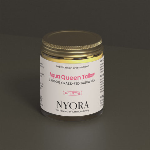 NYORA Aqua Queen Tallow | Luxurious Grass-Fed Tallow Balm for Deep Hydration and Skin Repair