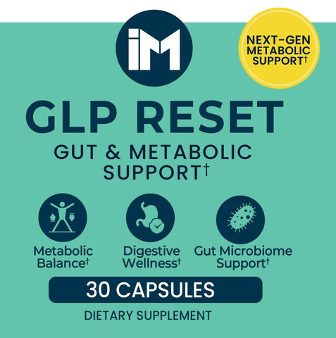 IM GLP Fire Pack - IM GLP Reset & IM Fit Fire | Gut & Metabolic Support | Probiotics Akkermansia & Bifidobacterium Breve - Green Tea Leaf Extract, Apple Cider Vinegar, Berberine HCL