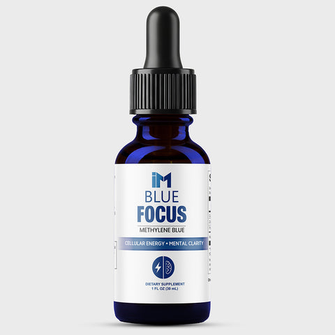 IM Blue Focus | Methylene Blue Liquid Drops | Cellular Energy & Mental Clarity Support | Daily Wellness Tincture | 1 fl oz