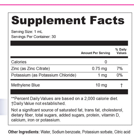 IM Blue Focus | Methylene Blue Liquid Drops | Cellular Energy & Mental Clarity Support | Daily Wellness Tincture | 1 fl oz