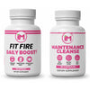 IM Fit Cleanse Pack - IM Fit Fire & IM Maintenance Cleanse for Healthy Digestion - Green Tea Leaf Extract, Apple Cider Vinegar, Berberine HCL, Ginger Root - Fitness Supplement