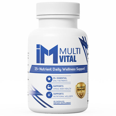 IM Multi Vital | 25+ Nutrient Daily Multivitamin & Mineral Formula | Whole-Body & Nutritional Wellness Support | 60 Capsules