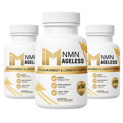 IM NMN Ageless - 3 Bottles | Cellular Energy & Longevity Support | Daily Vitality Capsules
