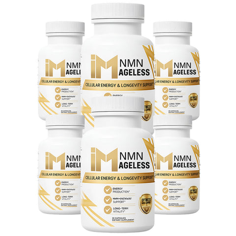 IM NMN Ageless - 6 Bottles | Cellular Energy & Longevity Support | Daily Vitality Capsules