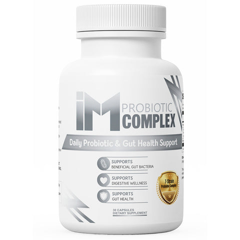 IM Probiotic Complex | 7-Strain Probiotic | Gut Health & Digestive Support | Daily Probiotic Supplement | 30 Capsules
