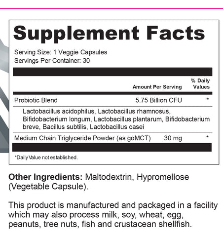 IM Probiotic Complex | 7-Strain Probiotic | Gut Health & Digestive Support | Daily Probiotic Supplement | 30 Capsules