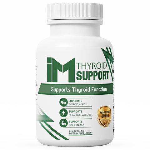 IM Thyroid Support | Daily Thyroid Function & Metabolic Wellness Support | Herbal Thyroid Formula | 60 Capsules