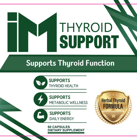 IM Thyroid Support | Daily Thyroid Function & Metabolic Wellness Support | Herbal Thyroid Formula | 60 Capsules