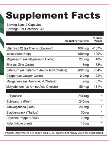 IM Thyroid Support | Daily Thyroid Function & Metabolic Wellness Support | Herbal Thyroid Formula | 60 Capsules