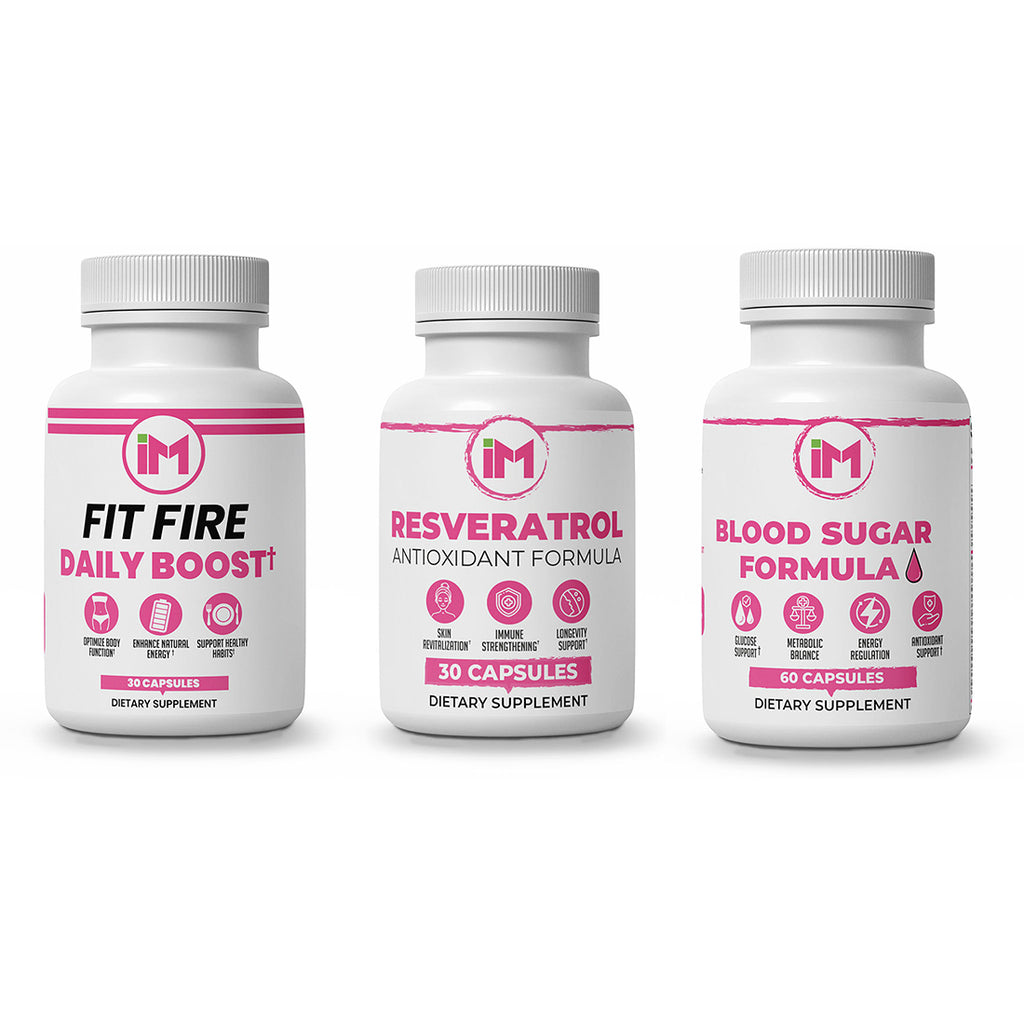 IM Fit Cleanse Pack - IM Fit Fire & IM Maintenance Cleanse for Healthy Digestion - Green Tea Leaf Extract, Apple Cider Vinegar, Berberine HCL, Ginger Root - Fitness Supplement