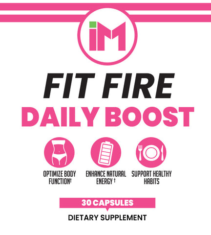 IM Fit Fire - Natural Dietary Nutrition Supplement | Green Tea Leaf Extract, Apple Cider Vinegar, Berberine HCL, Ginger Root, Cinnamon Bark Extract, Banaba Leaf Extract, Ginseng Aerial Extract, Resveratrol