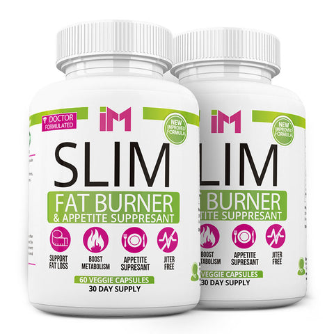 IM Slim Fat Burner & Appetite Suppresant - 2 Bottles